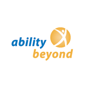 Ability Beyond, blue and organe logo