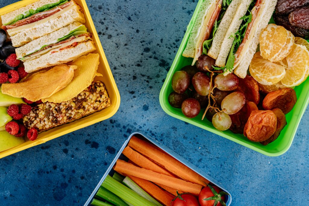 Healthy Snacks in Lunch containers