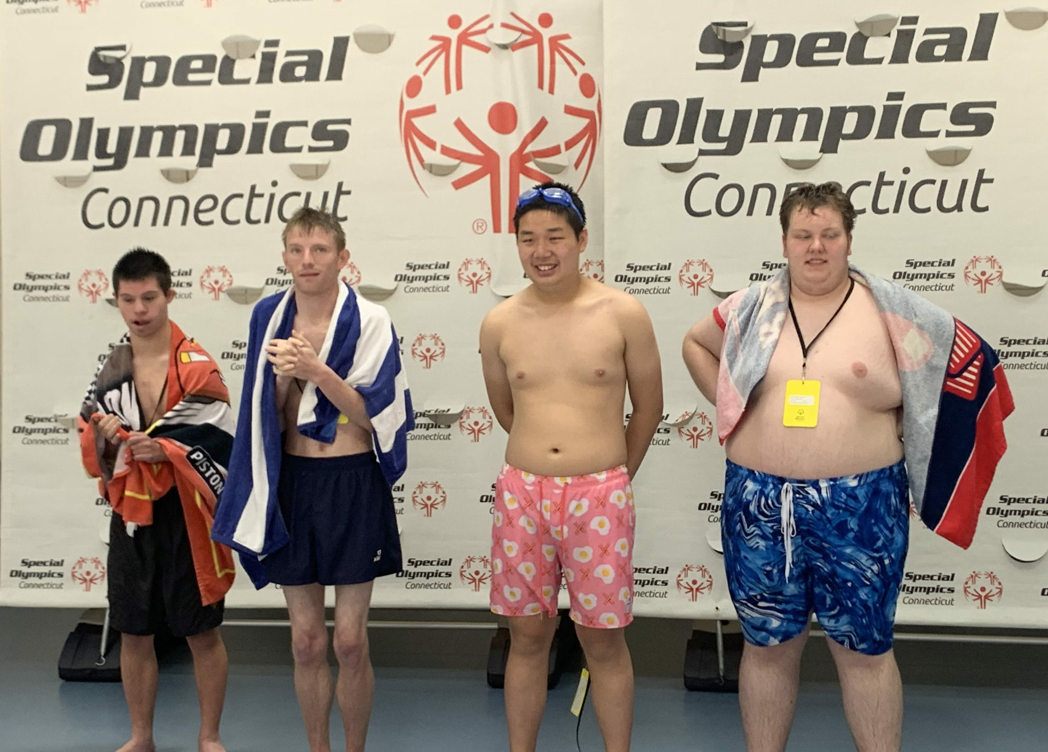 Ian, Special Olympics Athlete 3rd from left