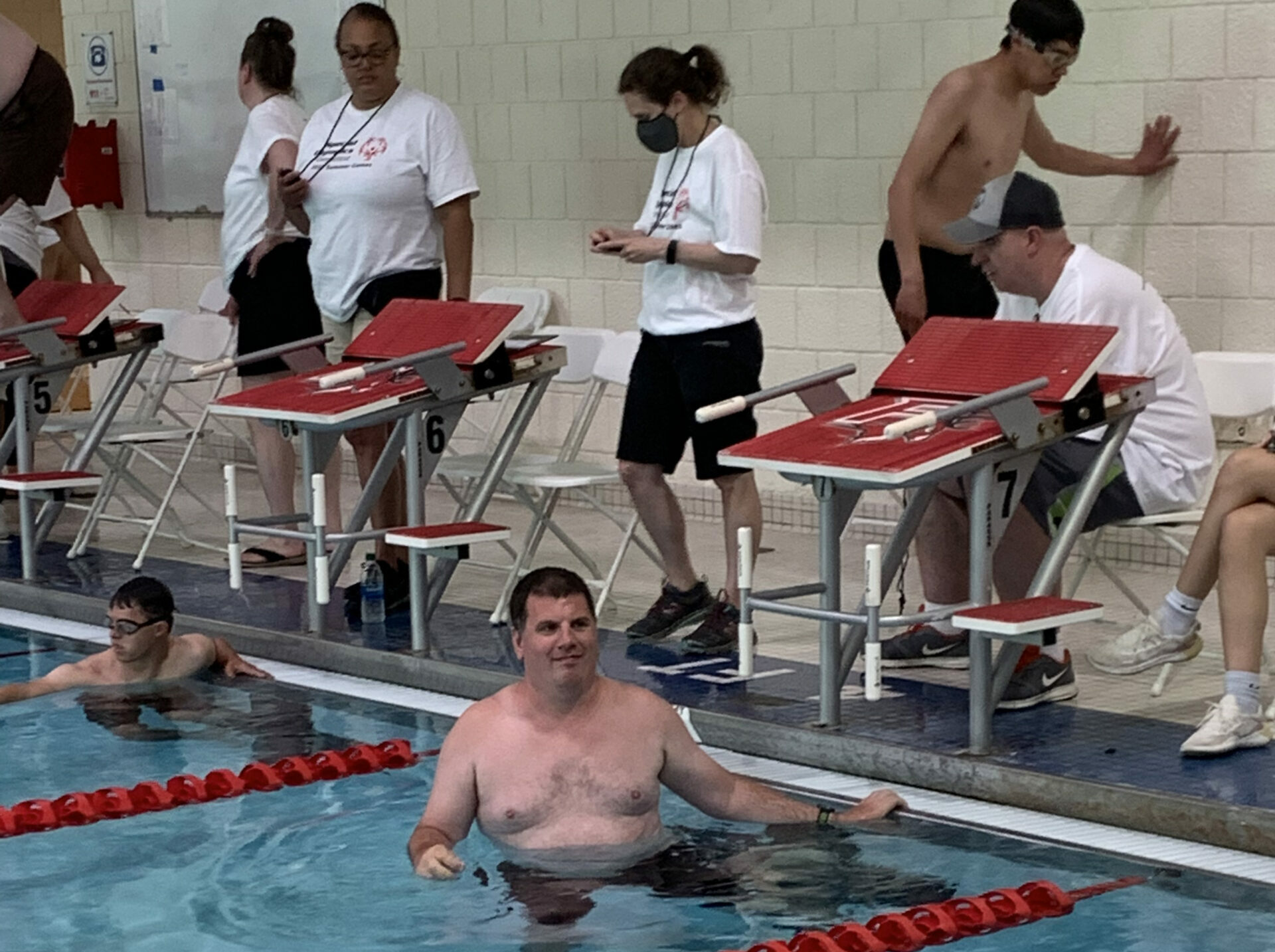 Jason, Special Olympic CT Athlete in the pool
